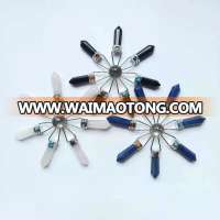 Wholesale Natural Crystal Transfer Beads Energy Tower Seven Chakra Stones Spiritual Sustenance Crystal Craft For Reiki Healing