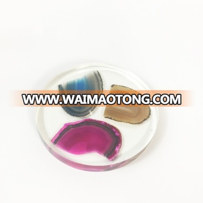 Waimaotong.com wholesale gemstone coaster glass cup coaster