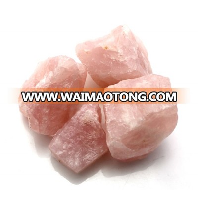 natural crystal raw rose quartz rough stones