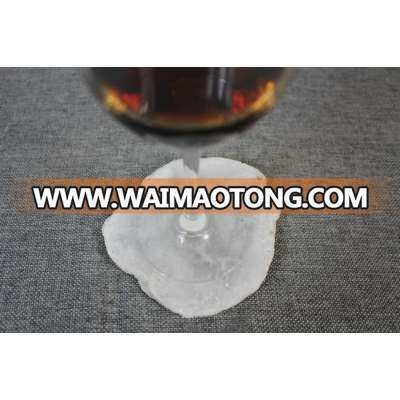 10cm tumbled irregular white selenite coaster